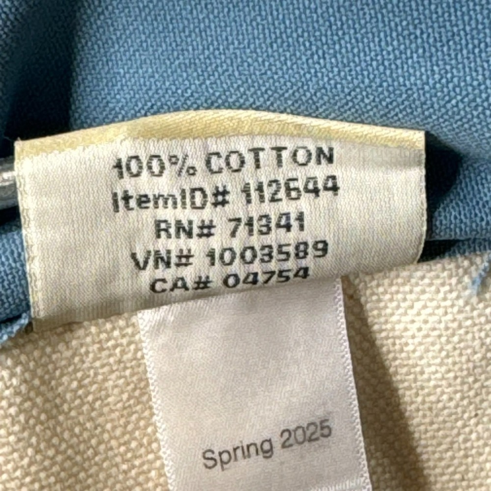 L.L. Bean Boat And Tote Bag Medium Blue Canvas USA Monogram Preppy Coastal - Picture 13 of 15